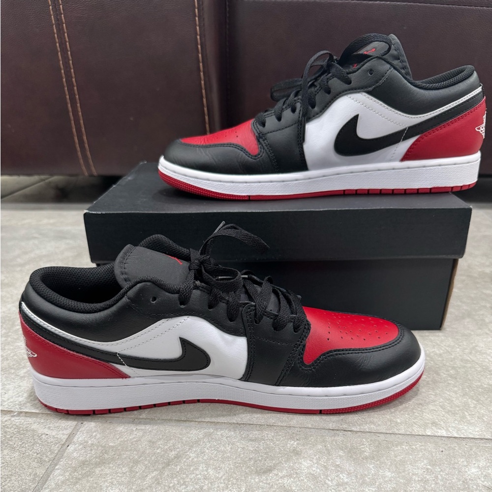 Size 10.5 - Air Jordan 1 Low Bred Toe 2.0 - Picture 4 of 8